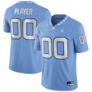 Custom North Carolina Tar Heels Blue Any Name And Number Stitched Football Jersey