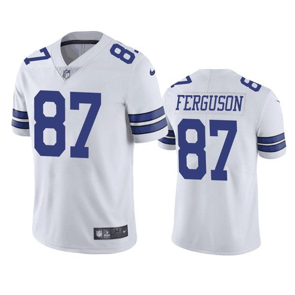 Dallas Cowboys #87 Jake Ferguson White Vapor Untouchable Limited ...