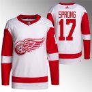 Men's Detroit Red Wings #17 Daniel Sprong White Stitched Hockey Jersey