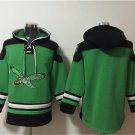 Men's Philadelphia Eagles Blank Green Ageless Must-Have Lace-Up Pullover Hoodie Jersey