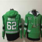 Men's Philadelphia Eagles #62 Jason Kelce Green Ageless Must-Have Lace-Up Pullover Hoodie