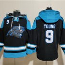 Men's Carolina Panthers #9 Bryce Young Black Ageless Must-Have Lace-Up Pullover Hoodie