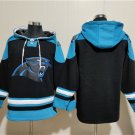 Men's Carolina Panthers Blank Black Ageless Must-Have Lace-Up Pullover Hoodie