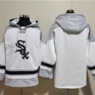 Men's Chicago White Sox Blank White Ageless Must-Have Lace-Up Pullover Hoodie