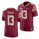 Men's Florida State Seminoles #13 Travis Red Stitched College Football Jersey