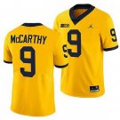 Michigan Wolverines #9 J.J. Mccarthy Yellow Stitched College Football Jersey