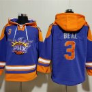Men's Phoenix Suns #3 Bradley Beal Purple Ageless Must-Have Lace-Up Pullover Hoodie Jersey