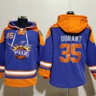Men's Phoenix Suns #35 Kevin Durant Purple Ageless Must-Have Lace-Up Pullover Hoodie Jersey