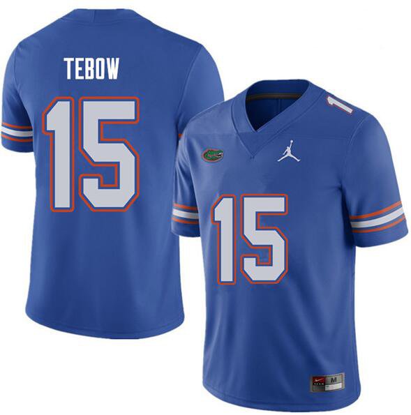 Florida Gators #15 Tim Tebow Blue Stitched College Football Jersey