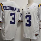 LSU Tigers #3 Odell Beckham Jr White 2023 F.U.S.E. Limited Stitched College Football Jersey