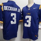LSU Tigers #3 Odell Beckham Jr Purple 2023 F.U.S.E. Limited Stitched College Football Jersey