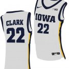 Men's Youth Iowa Hawkeyes #22 Caitlin Clark White College Stitched Basketball Jersey