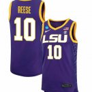 LSU Tigers #10 Angel Reese Purple 2023 Stitched College Basketball Jersey