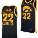 Iowa Hawkeyes #22 Caitlin Clark Equality Black College Stitched Basketball Jersey