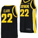 Men's Youth Iowa Hawkeyes #22 Caitlin Clark Black College Stitched Basketball Jersey