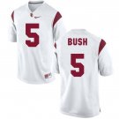 USC Trojans #5 Reggie Bush White Stitched Jersey