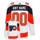 Custom Philadelphia Flyers Any Name And Number White 2024 Stadium Series Stitched Hockey Jersey