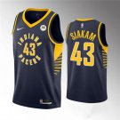 Men's Indiana Pacers #43 Pascal Siakam Navy Icon Edition Stitched Jersey