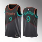 Men's Washington Wizards #9 Justin Champagnie Black 2023/24 City Edition Stitched Basketball Jersey