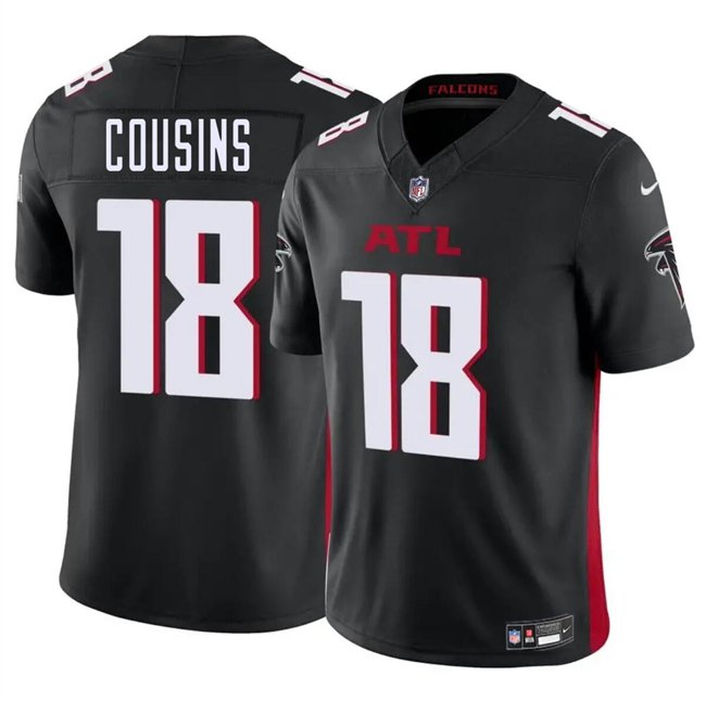 Falcons #18 Kirk Cousins Black F.U.S.E. Vapor Untouchable Limited ...