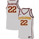 Iowa State University #22 Tyrese Haliburton White Cardinal Stitched Jersey