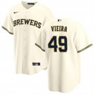 Milwaukee Brewers #49 Thyago Vieira Cream Cool Base Stitched Baseball Jersey