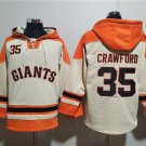 Men's San Francisco Giants Customized Cream Ageless Must-Have Lace-Up Pullover Hoodie