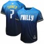 Trea Turner Philadelphia Phillies #7 Blue City Connect Jersey Stitched