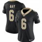 New Orleans Saints #6 Willie Gay Black Vapor Limited Stitched Football Jersey