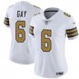New Orleans Saints #6 Willie Gay White Color Rush Limited Stitched Football Jersey