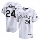 Rockies #24 Ryan McMahon White 2024 World Tour Mexico City Series Home Limited Stitched Jersey