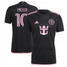 Inter Miami CF #10 Lionel Messi Black 2024-25 Away Soccer Jersey