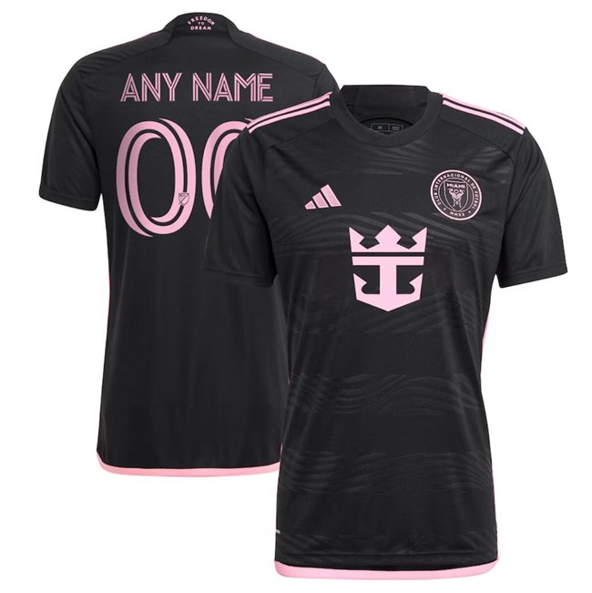 Inter Miami CF Custom Black 2024-25 Away Soccer Jersey