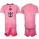 Men's Inter Miami CF Custom 2023/24 Pink Home Soccer Jersey Suit