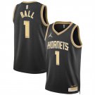 Charlotte Hornets #1 LaMelo Ball Black 2024 Select Series Stitched Basketball Jersey