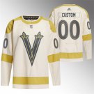 Custom Vegas Golden Knights Cream 2024 Winter Classic Breakaway Stitched Hockey Jersey