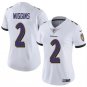 Baltimore Ravens #2 Nate Wiggins White 2024 Draft Vapor Limited Stitched Football Jersey