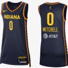 Indiana Fever #0 Kelsey Mitchell Navy Unisex Rebel Edition Stitched Jersey