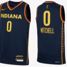 Indiana Fever #0 Kelsey Mitchell Navy Explorer Edition Stitched Jersey