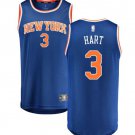 New Yok Knicks #3 Josh Hart Blue Icon Edition Stitched Basketball Jersey