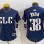 Cleveland Guardians #38 Steven Kwan Navy 2024 City Connect Limited Stitched Baseball Jersey