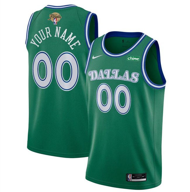 Dallas Mavericks Actve Player Custom Green 2024 Finals Classic Edition Stitched Basketball Jersey