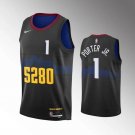Denver Nuggets #1 Michael Porter Jr. Black City Edition Stitched Basketball Jersey
