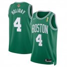 Boston Celtics #4 Jrue Holiday Green 2024 Finals Champions Icon Edition Stitched Basketball Jersey