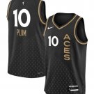 Las Vegas Aces #10 Kelsey Plum Black Stitched Jersey