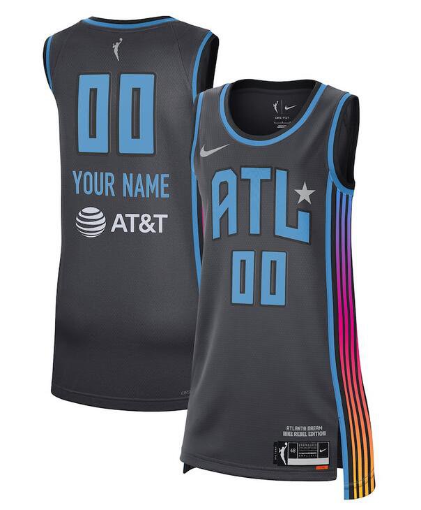 Atlanta Dream Active Player Custom Black Stitched Jersey