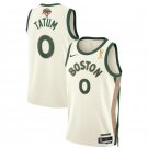 Boston Celtics #0 Jayson Tatum White 2024 Finals Champions City Edition Stitched Basketball Jersey