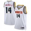 Denver Nuggets #14 DaRon Holmes II White 2024 Draft Association Edition Stitched Basketball Jersey