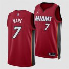 Miami Heat #7 Kel'el Were Red 2024 Draft Statement Edition Stitched Basketball Jersey