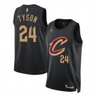 Cleveland Cavaliers #24 Jaylon Tyson Black 2024 Draft Statement Edition Stitched Jersey